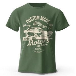 men's motors printed t shirt